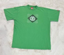 Vintage 90's/Y2K Element Skatebaord Logo Green Shirt Size XL Bam Margera