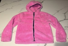 Vineyard Vines Infant Girls Pink Hoodie Fleece Jacket Size Large 14 EUC
