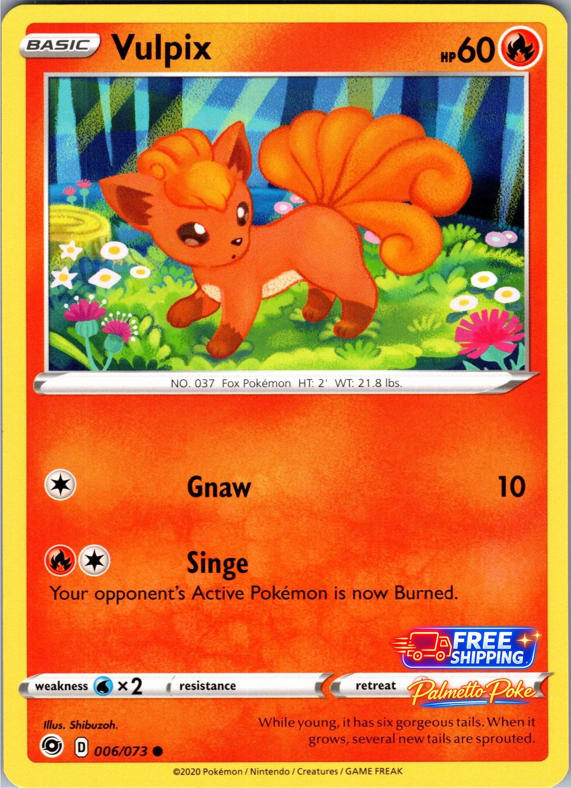 Vulpix 06/73 Common Champion's Path Pokemon NM/LP