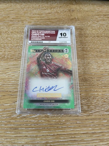 2024-25 Topps Inception UEFA Club Competitions Chido Obi RC Auto /99