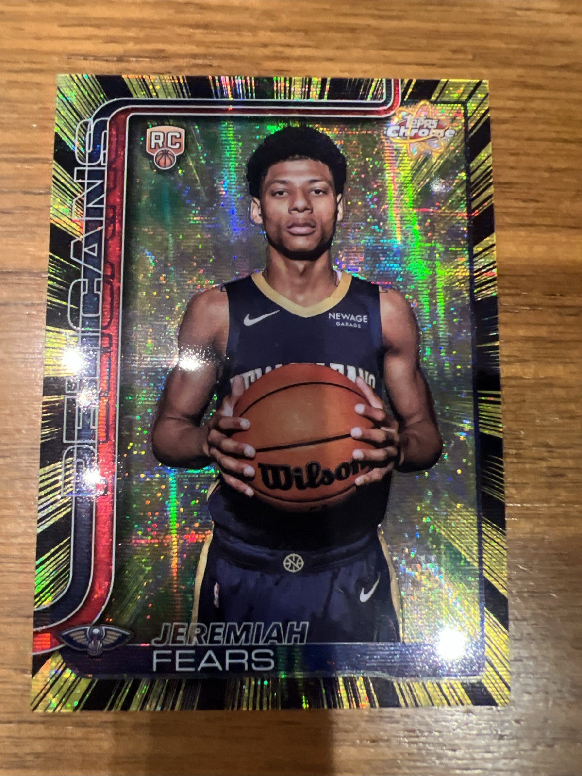 2025-26 Topps Chrome Radiating Rookie SSP Jeremiah Fears