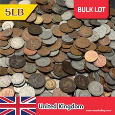 Set of ~300 Great Britain Coins Bulk Lot 5 LB from United Kingdom 🇬🇧