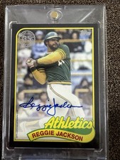 2024 Topps Reggie Jackson Auto 89 1989 Athletics