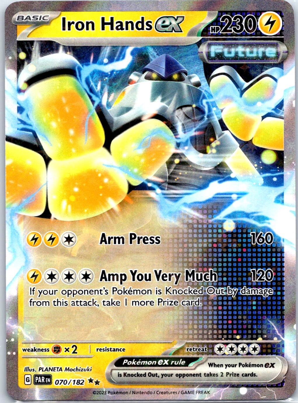 Iron Hands ex Double Rare SV04: Paradox Rift 070/182 NM