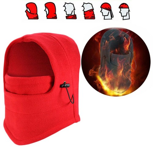 Ski Face Mask Winter Thermal Women Men Balaclava Neck Warmer Hood Hat Cap Fleece - Picture 19 of 22