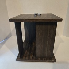 Vintage Wooden 8 Track Carousel Holds 18 Cassettes