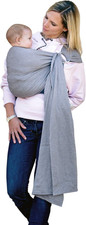 AZ-5060237 Ring Sling Grigio 180 X 70 Cm - Marsupio a Fascia Con Anelli - 600 G