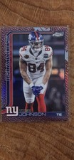 2025 Topps Chrome Theo Johnson Pigskin Football Refractor #233 Giants