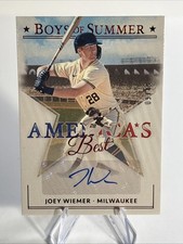2024 Panini Boys of Summer Baseball America AME-JW Joey Wiemer AUTO BREWERS /49