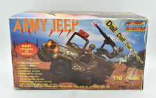 Vintage Toy - MILITARY US ARMY JEEP, Taiwan, 1:10, Battery Operated JP-878, BOX 