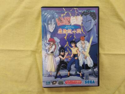 YU YU HAKUSHO Makyo Toitsusen SEGA Mega Drive anime Battle Video Rare game  japan