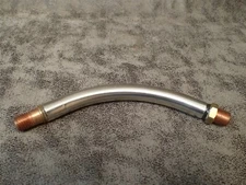 Tweco Welding Gun Conductor Tube, Gooseneck Metal Jacket Body Threaded 9" (BN82)