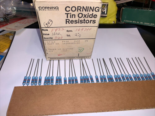CORNING -tin-oxide Resistors 160 Ohm 1 Watt 2% New Pack Of (30) - Picture 1 of 12