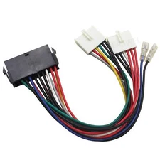 20P ATX To 2 Port 6Pin AT PSU Converter Power Cable For Computer 286 386 486 BT