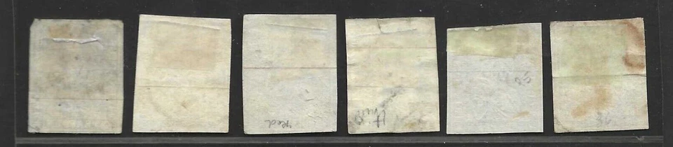 SWITZERLAND 1855-1857 SCOTT # 24-29 USED F-VF CATALOG VALUE $600+ - Image 2 of 2