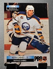 1992-93 Pro Set #223 Keith Carney RC SABRES Rookie Hockey card🏒NM/MT