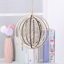 Flower of Life Wooden Geometry Wall Hanging Decoration Hanging Decor 22cm 