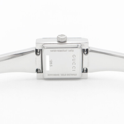 【私物クリアランスセール！】GUCCI Gフレーム 128.5 Gucci G Frame Diamond Bezel 128.5 Quartz Watch Ladies Mirror Dial