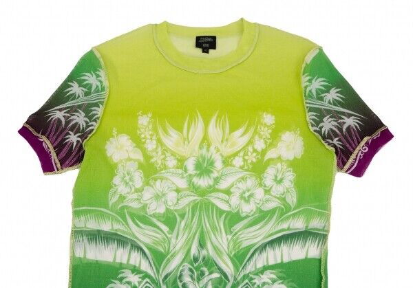 Jean Paul GAULTIER HOMME Tropical Gradient Mesh T Shirt Size Jean Paul GAULTIER HOMME Tropical Gradient Mesh T Shirt Size