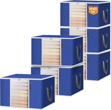 4-8 Pack Clothes Storage Bags, 24 Gallon Stor...