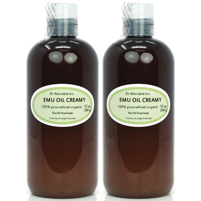 EMU OIL CREAMY BY DR.ADORABLE 100% PURE ORGANIC   1 oz-UP TO 1 GALLON