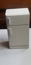 dollhouse miniature white wood refrigerator