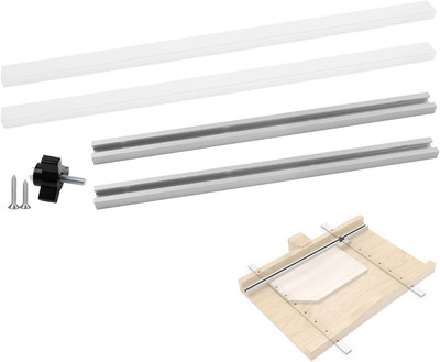 DIY Crosscut Table Saw Sled Kit for Accurate and Safe Cutting - Includes Guide
