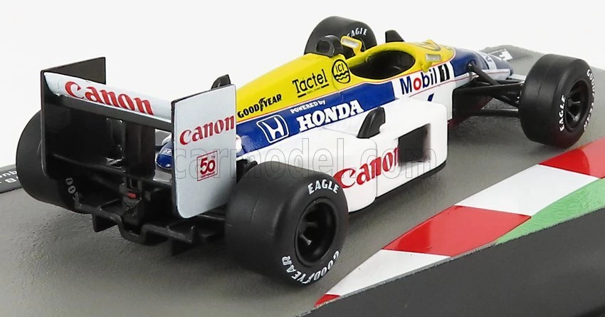 MODELLINO AUTO STATICO WILLIAMS F1 HONDA FW11B N.6 PIQUET 1987 SCALA 1/43 - Immagine 2 di 3