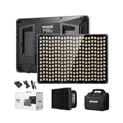 Aputure Amaran P60X Video Panel Light,Color Temperature 3200K-6500K,60w CRI95...