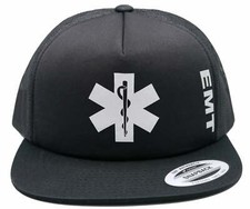 EMT logo hat Emergency Medical Technician hat cap reflective imprint