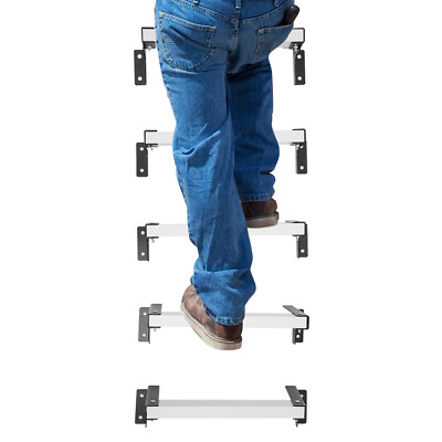 5pcs Wall Mount Ladder Emergency Fire Escape Ladder Window Well Safety Ladder