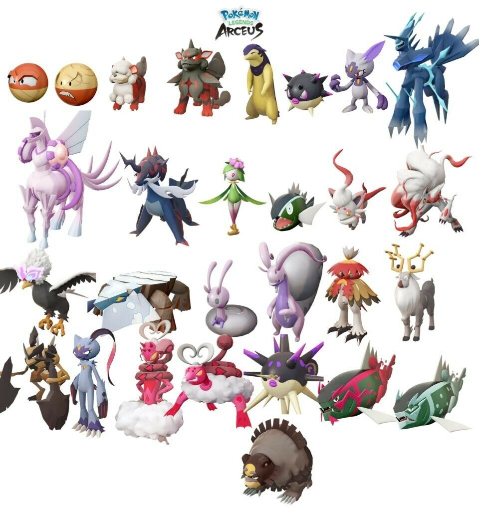 Pokemon Legends Arceus - All Alpha Shiny Pokemon Custom - ✨Hisui Pokedex✨