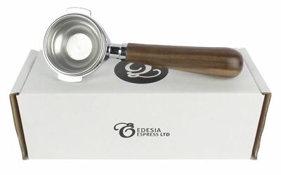 LA SCALA Portafilter Coffee Espresso Machine Walnut Handle - 1 Spout, 7g Basket
