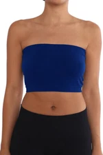 Seamless Tube Top Bandeau Stretchable Spandex Layering Bra (Regular / Plus Size)