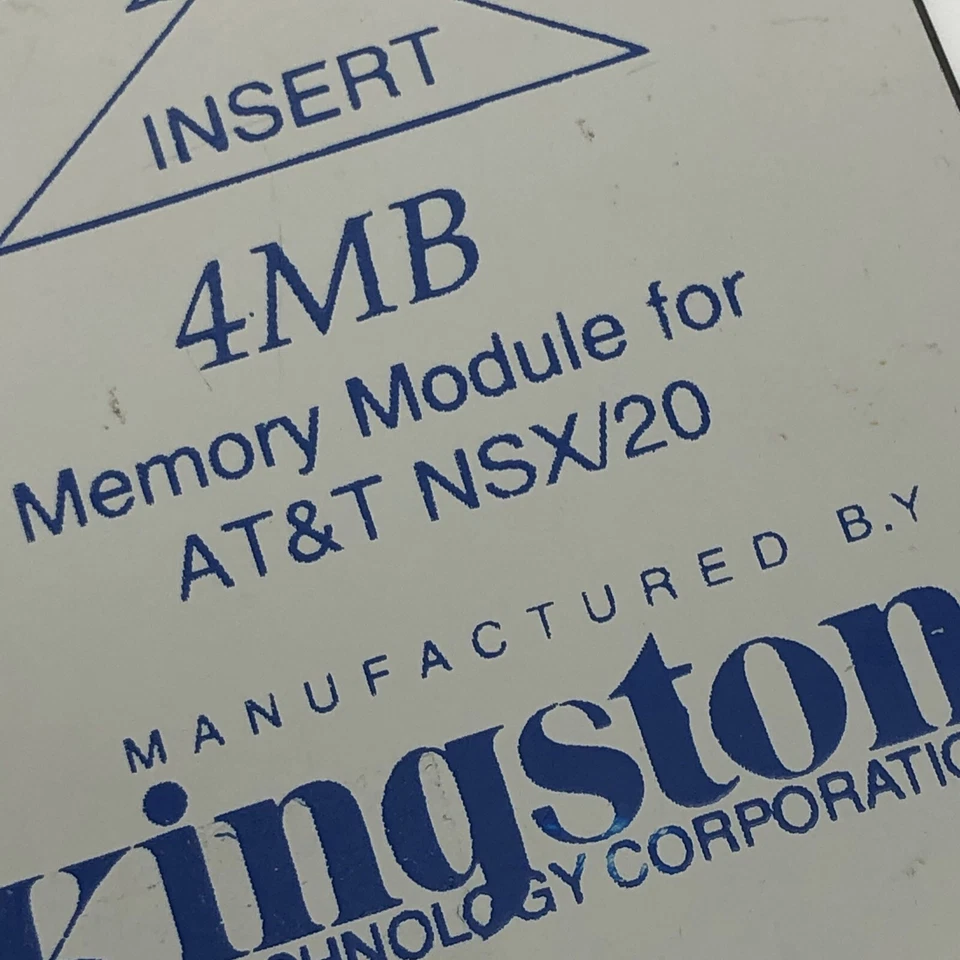 KINGSTON AT&T NSX/20 20MB CREDIT CARD FLASH MEMORY Computer Ram Rare Vintage - Image 3 of 4