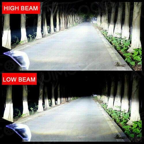 For GMC Savana 3500 1997-2019 Combo LED Headlight Kits Hi/Lo Beam Bulbs 6000K - Image 3 of 4