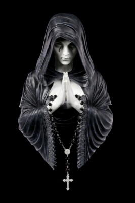 Anne Stokes Wandrelief - Gothic Prayer - Figur Fantasy Engel Wanddeko Geschenk