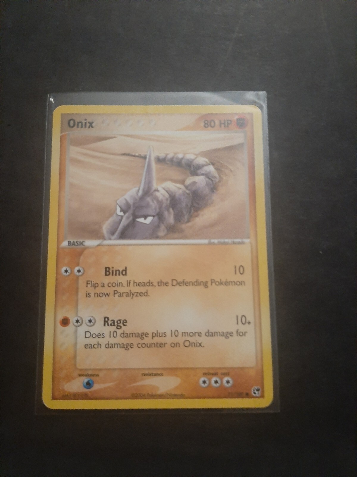 ONIX - 71/100 - EX Sandstorm - Common - Pokemon Card - NM