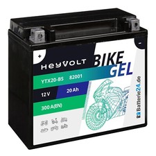 GEL Motorradbatterie 20Ah 12V BTX20-BS 82001 ...