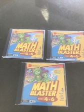 Math Blaster Ages 4-6 Davidson PC CD-ROM Windows 95 98 2000 XP LOT OF 3