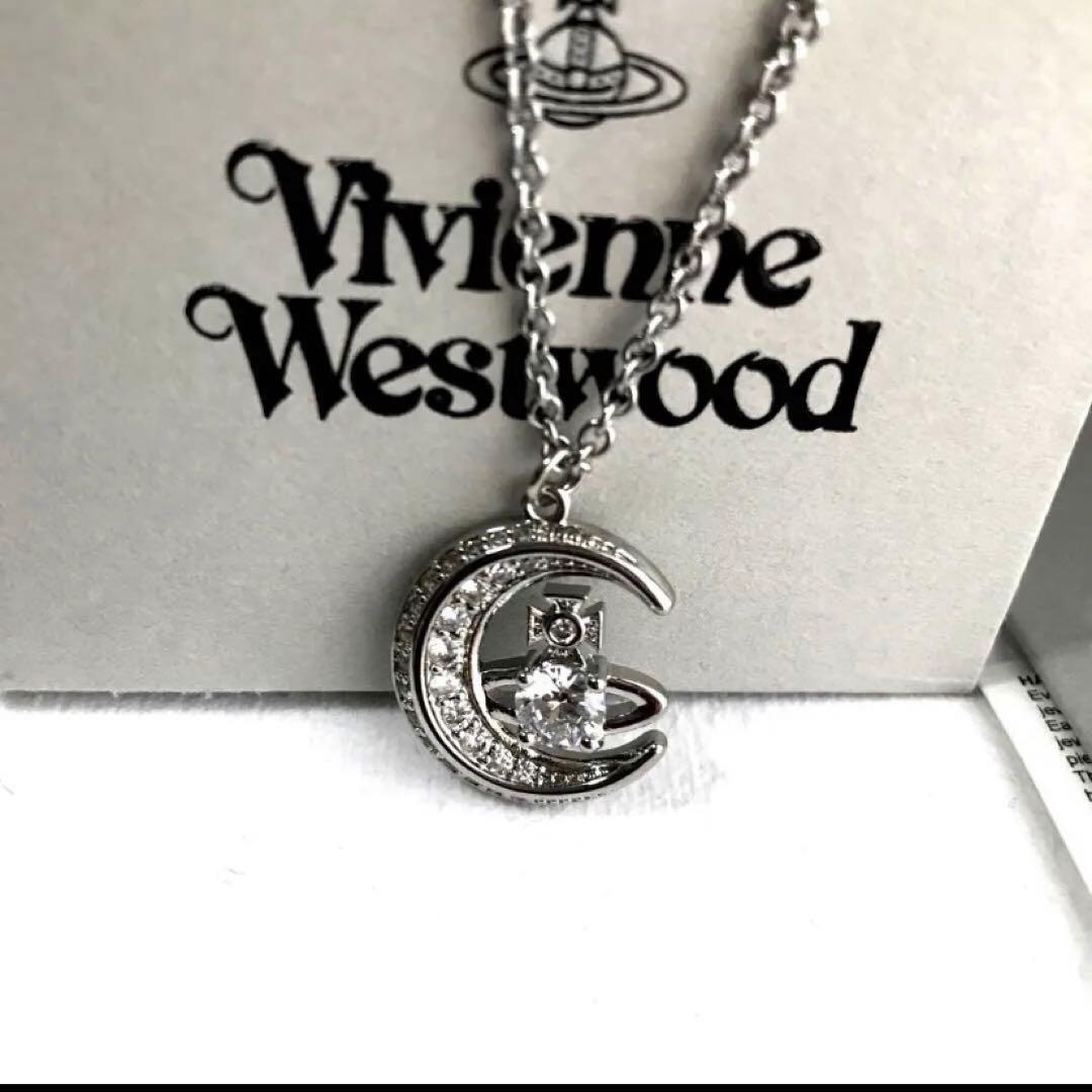 Vivienne Westwood Necklace DORINA MOON Silver in BOX | eBay Vivienne Westwood Necklace DORINA MOON Silver in BOX | eBay