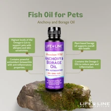 Life Line Pet Anchovy + Borage Oil with Astaxanthin for Pets