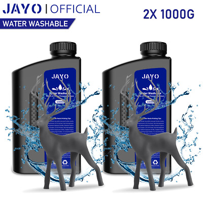 JAYO Dunkelgrau 2KG Wasser waschbar 3D Drucker UV Harz 405nm Water Photopolymer