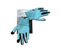 Nike Club Fleece Training Cotton Touchscreen Gloves New Light Blue - Youth Large