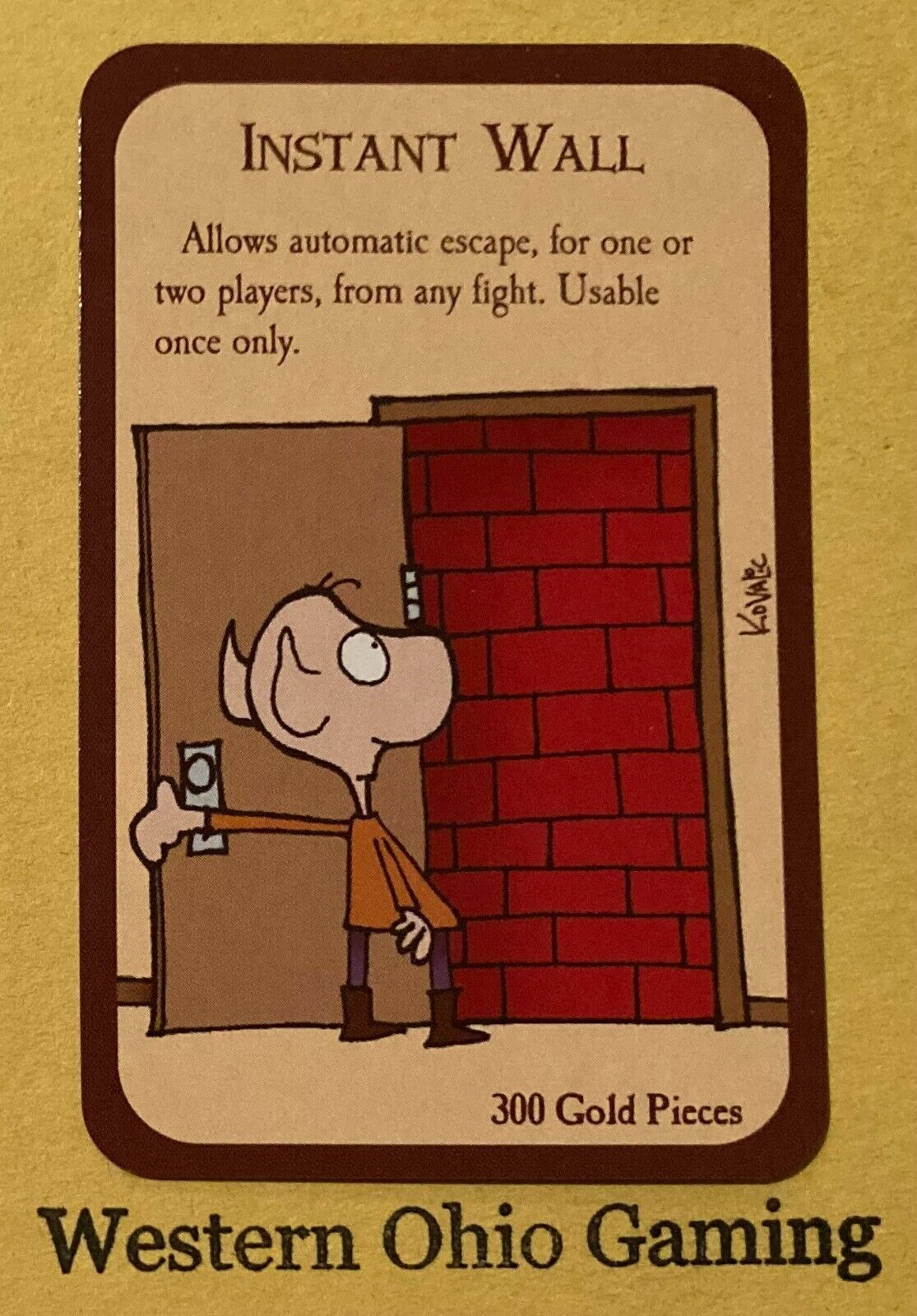 Munchkin Instant Wall Card USED Steve Jackson Games SJG