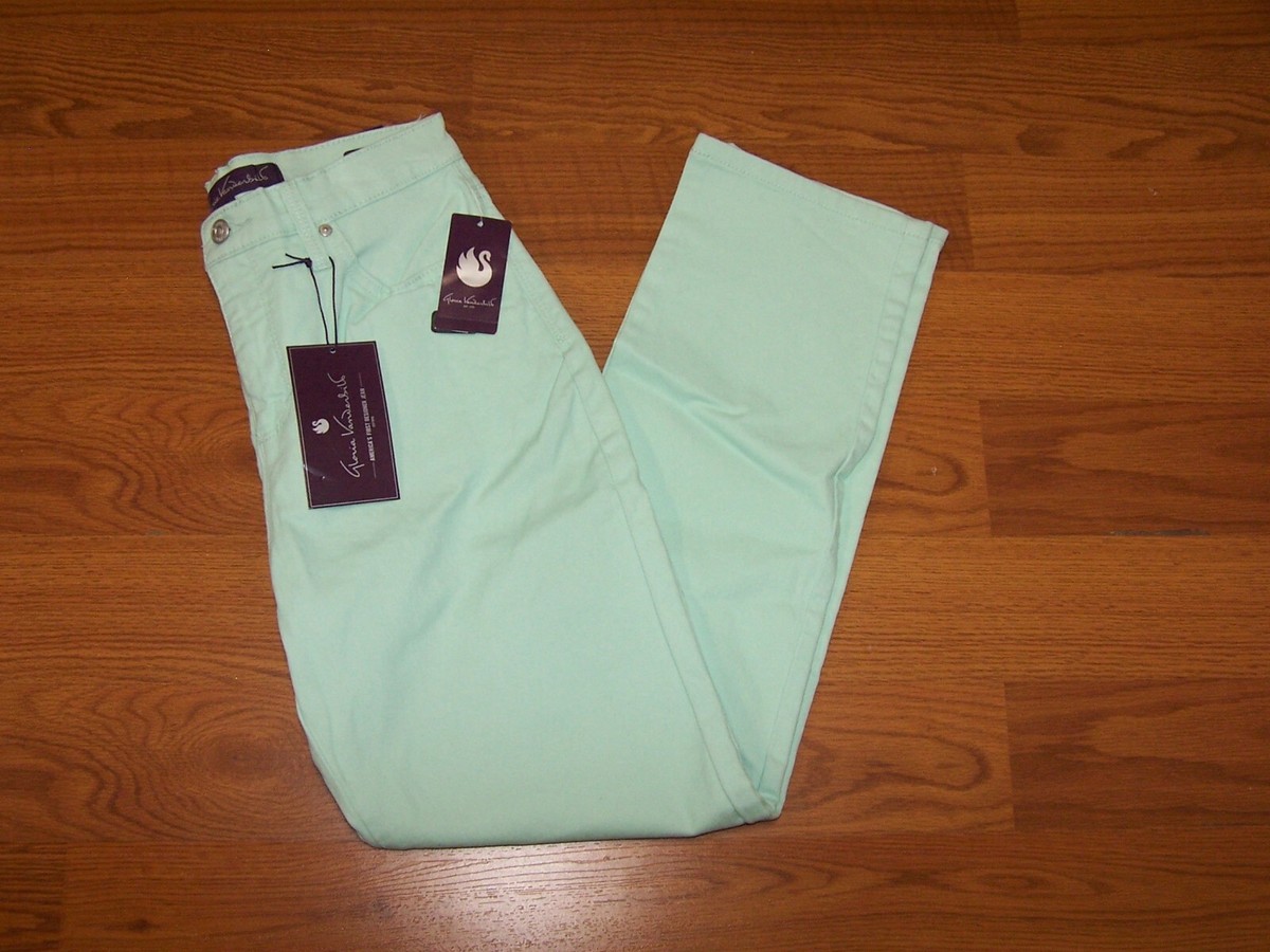 Sz 10 Short Womens Tapered Leg Classic Rise Gloria Vanderbilt Amanda Jeans  Green