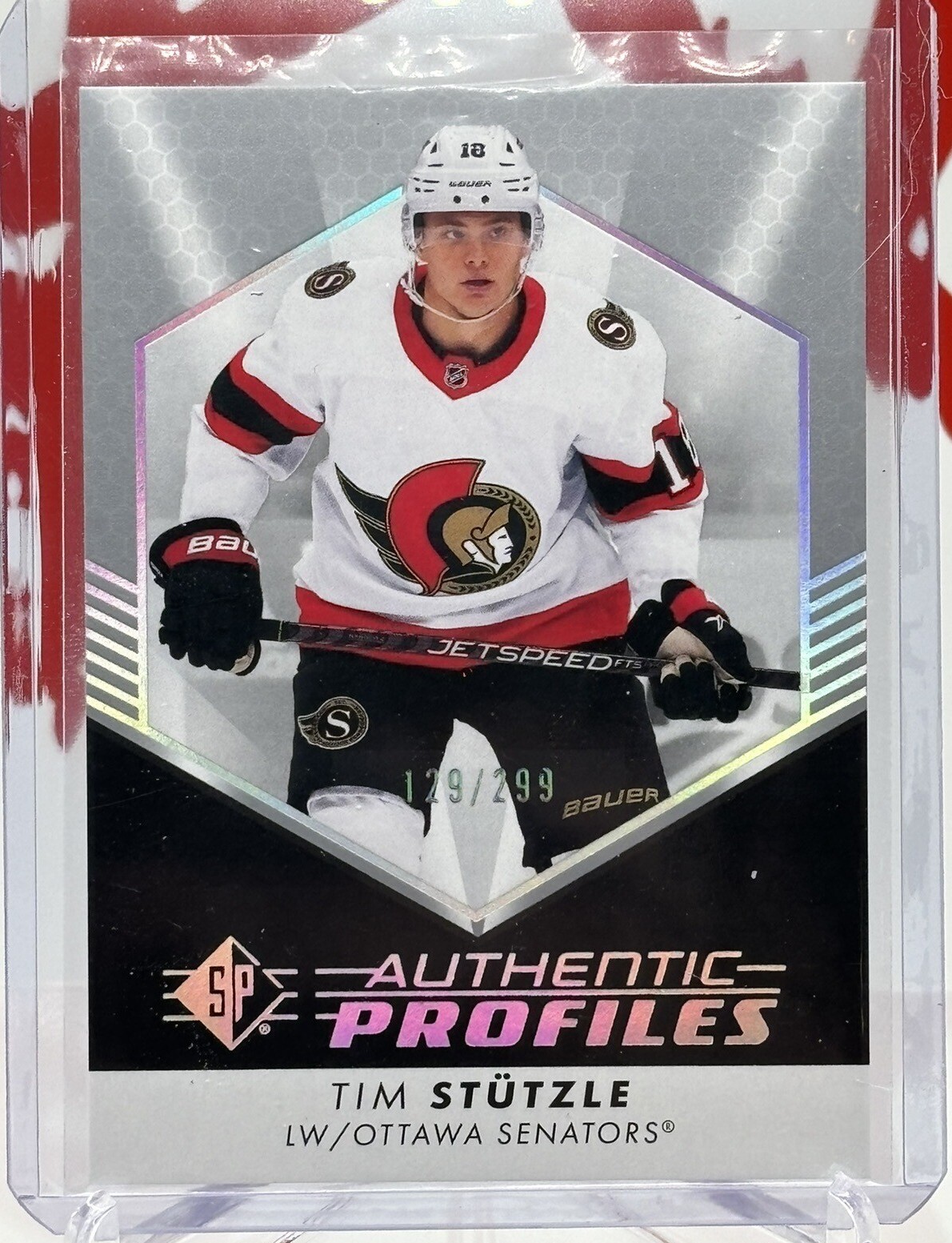 2022-23 SP - Retail Authentic Profiles Tim Stutzle #AP-9 Silver ...