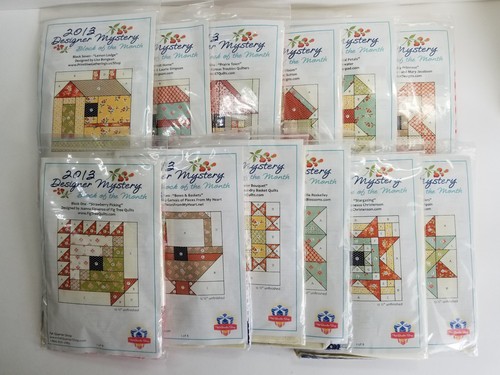 2013 Fat Quarter Shop Designer Mystery Quilt Kit Backing Fabric AVALON Fig Tree