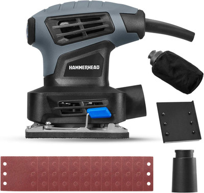 2.0-Amp 1/4 Sheet Palm Sander with 12Pcs Sandpaper  HAPS020