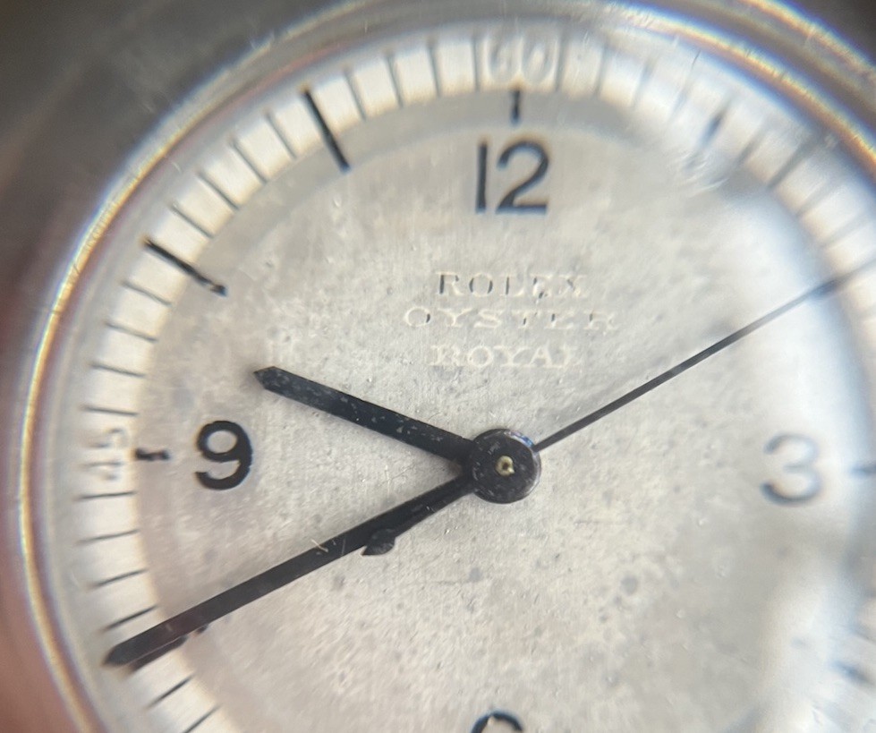 1930s Rolex Oyster Royal Rolesium Case Prima  extra Movement centre seconds image 7